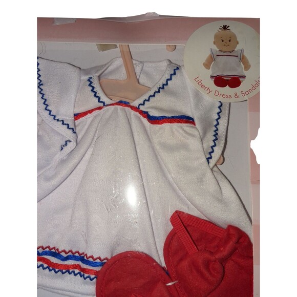 Baby Stella Manhatten Toy Company Doll Clothes Liberty Dress &Sandels NIP - Picture 2 of 3